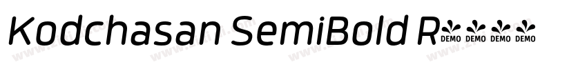 Kodchasan SemiBold R字体转换